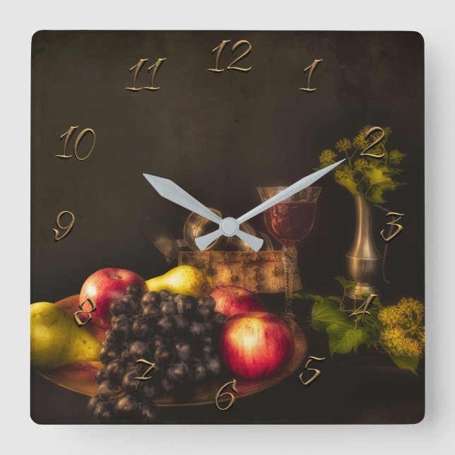 Reloj Cuadrado Vida útil (Anverso)
