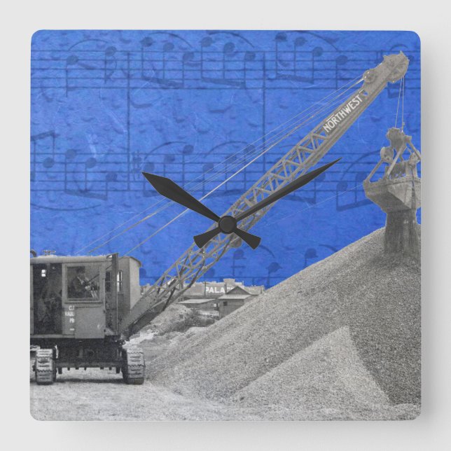 Reloj Cuadrado Vieja Rig de Fricción de Operador de Grúa del Noro (Anverso)