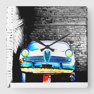 Reloj Cuadrado Viejo coche
