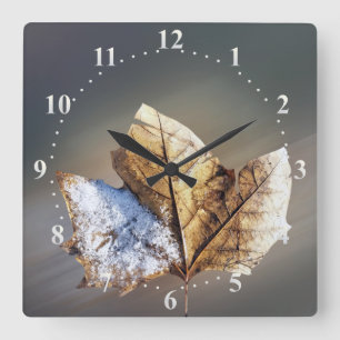 Reloj Cuadrado viento y nieve