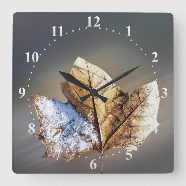 Reloj Cuadrado viento y nieve (Anverso)