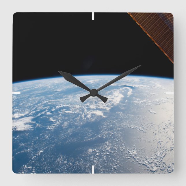 Reloj Cuadrado Vigas Sunglint En Las Aguas Del Océano Pacífico (Anverso)