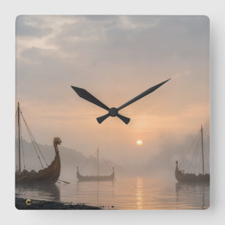 Reloj Cuadrado Viking Clock