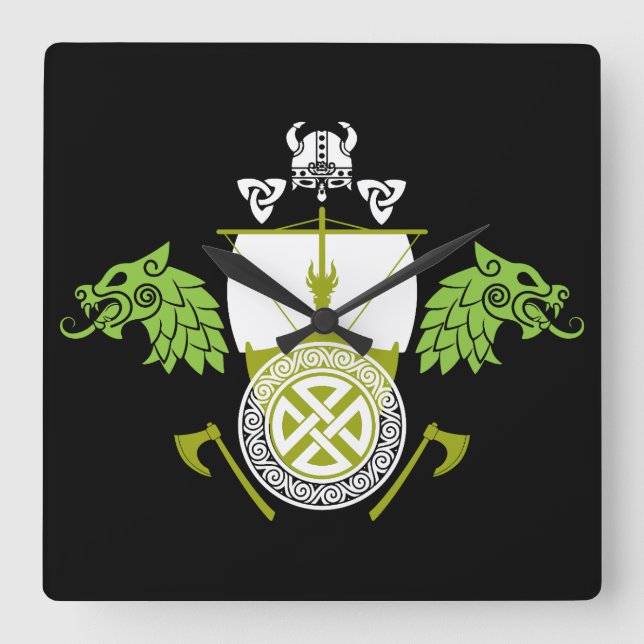 Reloj Cuadrado Viking Norsemen (Anverso)