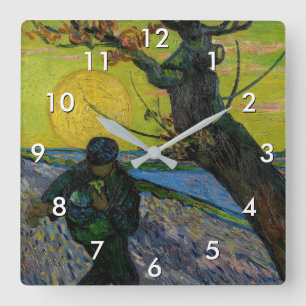 Reloj Cuadrado Vincent van Gogh - El sembrador 