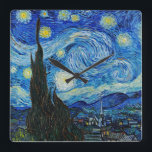 Reloj Cuadrado Vincent Van Gogh es la estrellada serenidad noctur<br><div class="desc">Presentamos "Starry Night Serenity" - Transporta tus paredes al encantador mundo de la obra maestra de Vincent Van Gogh con nuestro reloj de pared de alta calidad. Sumérgete en la belleza intemporal de "La Noche estrellada", ahora realzada digitalmente para capturar cada detalle y pincelada intrincados. Sienta la serenidad que te...</div>
