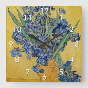 Reloj Cuadrado Vincent van Gogh - Jarrón con Lirios