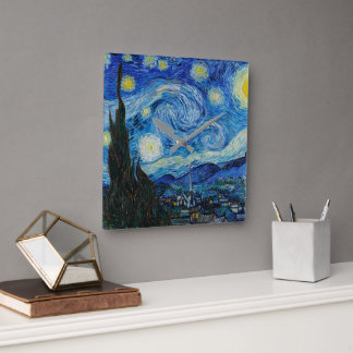 Reloj Cuadrado Vincent Van Gogh La Noche Starry