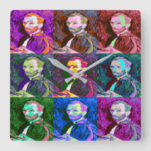 Reloj Cuadrado Vincent van Gogh Pop Art
