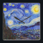 Reloj Cuadrado Vincent Willem van Gogh , "Noche estrellada"<br><div class="desc">私 はGoghが 好 き な 人  htíncelar snihtémBursátil (Diseñado por KOBAYASHI, Michinobu)</div>