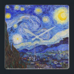Reloj Cuadrado Vincent Willem van Gogh , "Noche estrellada"<br><div class="desc">私 はGoghが 好 き な・ snihtsnisnihtsniht BurnBurnBurn Burn Burn Burn</div>