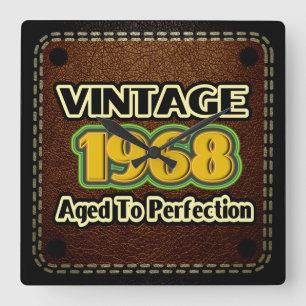 Reloj Cuadrado Vintage 1968 - Edad A La Perfección