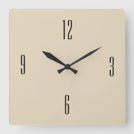 Reloj Cuadrado Vintage Beige & Black Minimalist