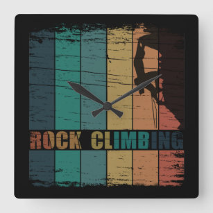 Reloj Cuadrado Vintage escalador de roca