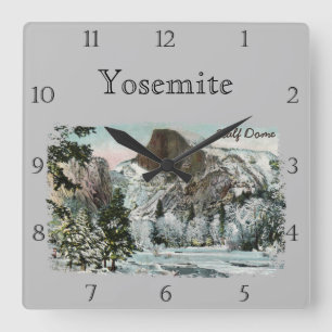 Reloj Cuadrado Vintage Half Dome Personalizado Square Wall Clock