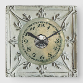 Reloj Cuadrado Vintage Steampunk Metalizado Junk