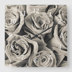 Reloj Cuadrado Vintage Velvet Beauty Wall Clock