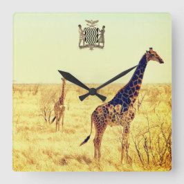 Reloj Cuadrado Vintage Zambia Square Wall Clock