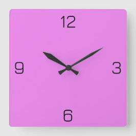 Reloj Cuadrado Violet / Lavender Magenta E82EE - Opción por nombr