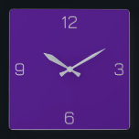Reloj Cuadrado Violeta fuerte 400080 Color - Añadir una opción de<br><div class="desc">Agregue un nombre, iniciales o algún texto, o mantenga el color solo. Coordenadas de color con otros elementos del almacén basadas en el nombre y el código HEX (triplete hexadecimal de seis dígitos) mostrado. Utilice este código para mezclar, hacer coincidir y personalizar de cualquier otro elemento para ir con esto,...</div>