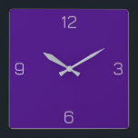Reloj Cuadrado Violeta fuerte 400080 Color - Añadir una opción de<br><div class="desc">Agregue un nombre, iniciales o algún texto, o mantenga el color solo. Coordenadas de color con otros elementos del almacén basadas en el nombre y el código HEX (triplete hexadecimal de seis dígitos) mostrado. Utilice este código para mezclar, hacer coincidir y personalizar de cualquier otro elemento para ir con esto,...</div>