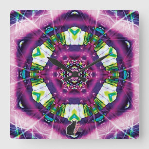 Reloj Cuadrado Violette Kaleidoscope