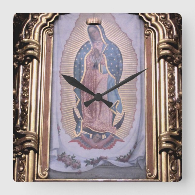 Reloj Cuadrado Virgen de Guadalupe (Anverso)