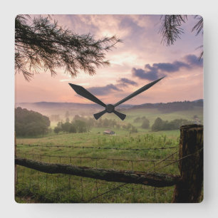 Reloj Cuadrado Virginia Sunset