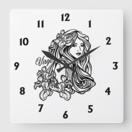 Reloj Cuadrado Virgo La Virgen Zodiaco