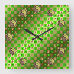 Reloj Cuadrado Virgo & Rata de Metal