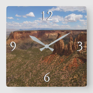 Reloj Cuadrado Vista desde el sendero Canyon Rim en el Monumento 