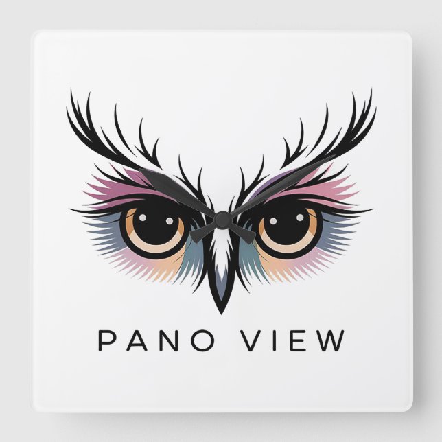 Reloj Cuadrado vista panorámica (Anverso)