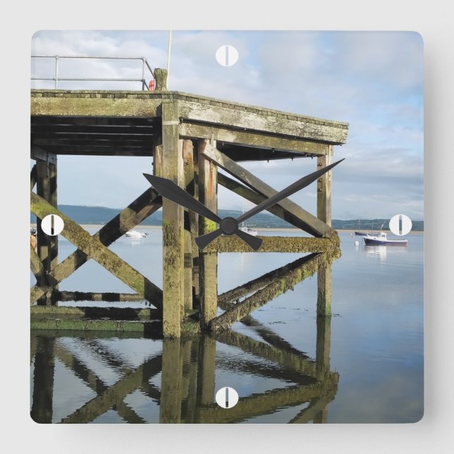 RELOJ CUADRADO VISTAS DE GALES (Anverso)