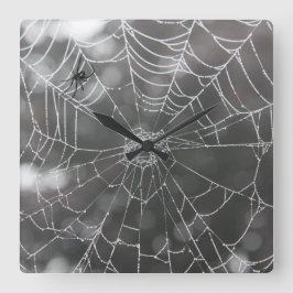 Reloj Cuadrado Viuda Negra en Telaraña | Halloween