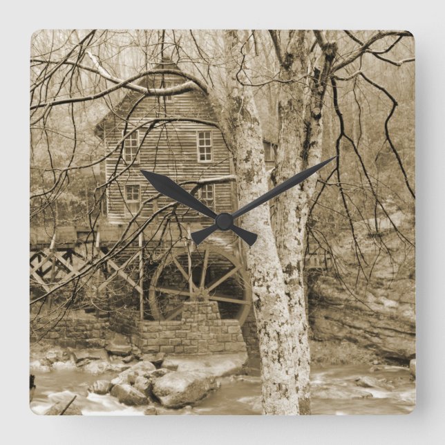 Reloj Cuadrado Volante de agua de cosecha (Anverso)