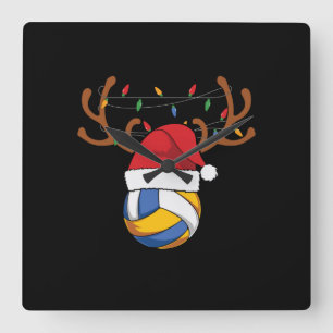 Reloj Cuadrado Volleyball Player Volleyball Christmas
