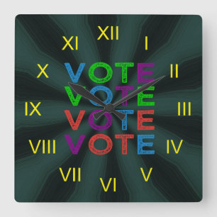 Reloj Cuadrado VOTO multicolor