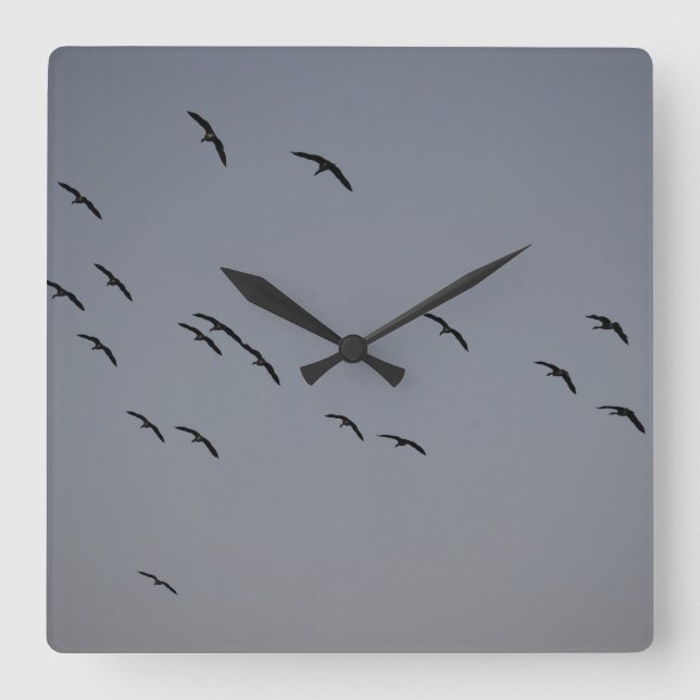 Reloj Cuadrado Vuelo nocturno (Anverso)