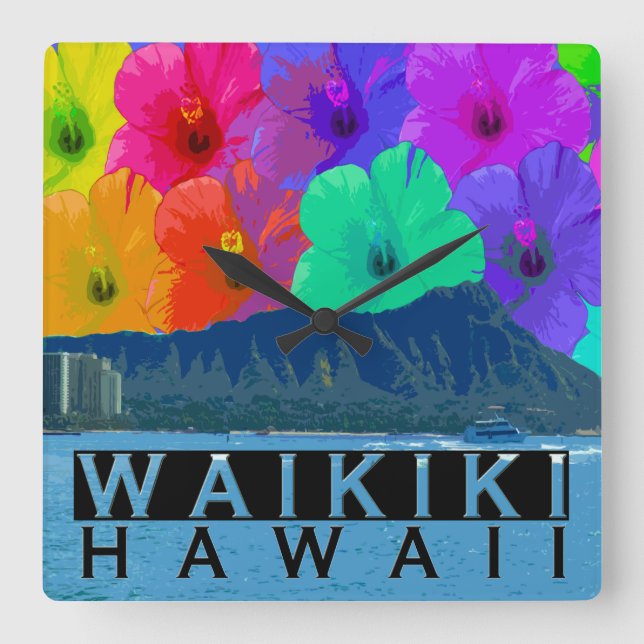Reloj Cuadrado Waikiki (Anverso)