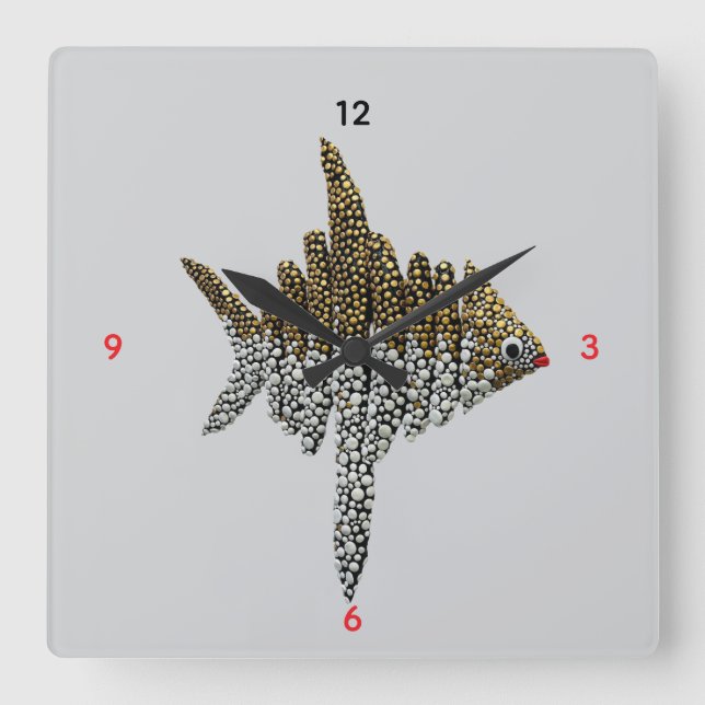 Reloj Cuadrado Wall Art & Décor > Clocks (Anverso)