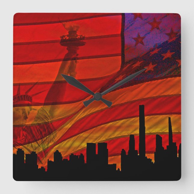 Reloj Cuadrado Wall Clock (Anverso)