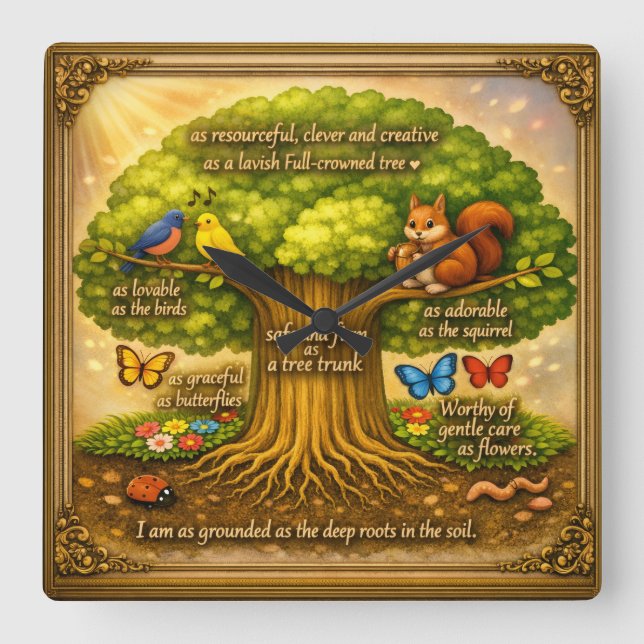 Reloj Cuadrado Wall Clock (Anverso)