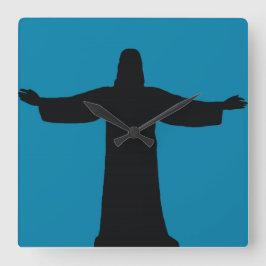 Reloj Cuadrado Wall Clock    jesus christ 