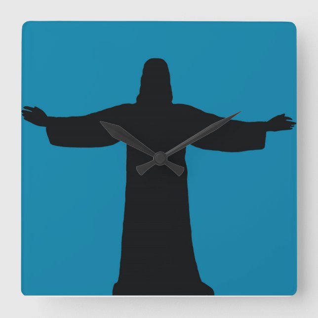 Reloj Cuadrado Wall Clock    jesus christ  (Anverso)