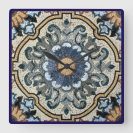 Reloj Cuadrado Wall Clock - Square Tile Design