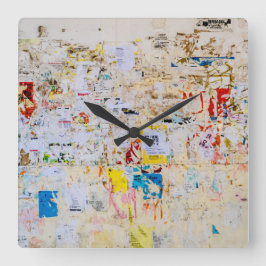 Reloj Cuadrado Wall Street