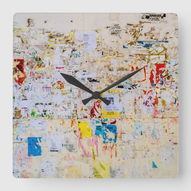 Reloj Cuadrado Wall Street (Anverso)