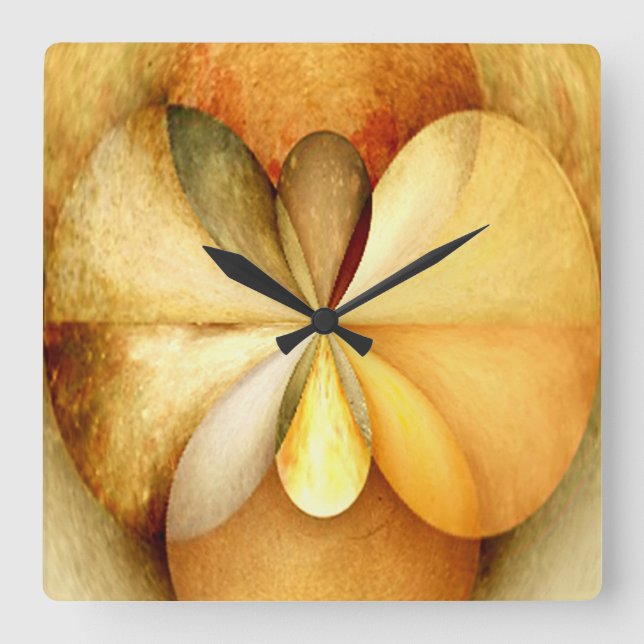 Reloj Cuadrado Wall Study Art Clock Square (Anverso)