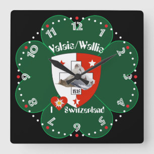 Reloj Cuadrado Wallis Valais Schweiz Suisse Uhr