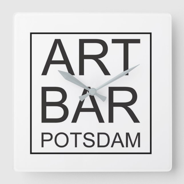 Reloj Cuadrado Wanduhr ARTBar by ART & Commerz Potsdam (Anverso)